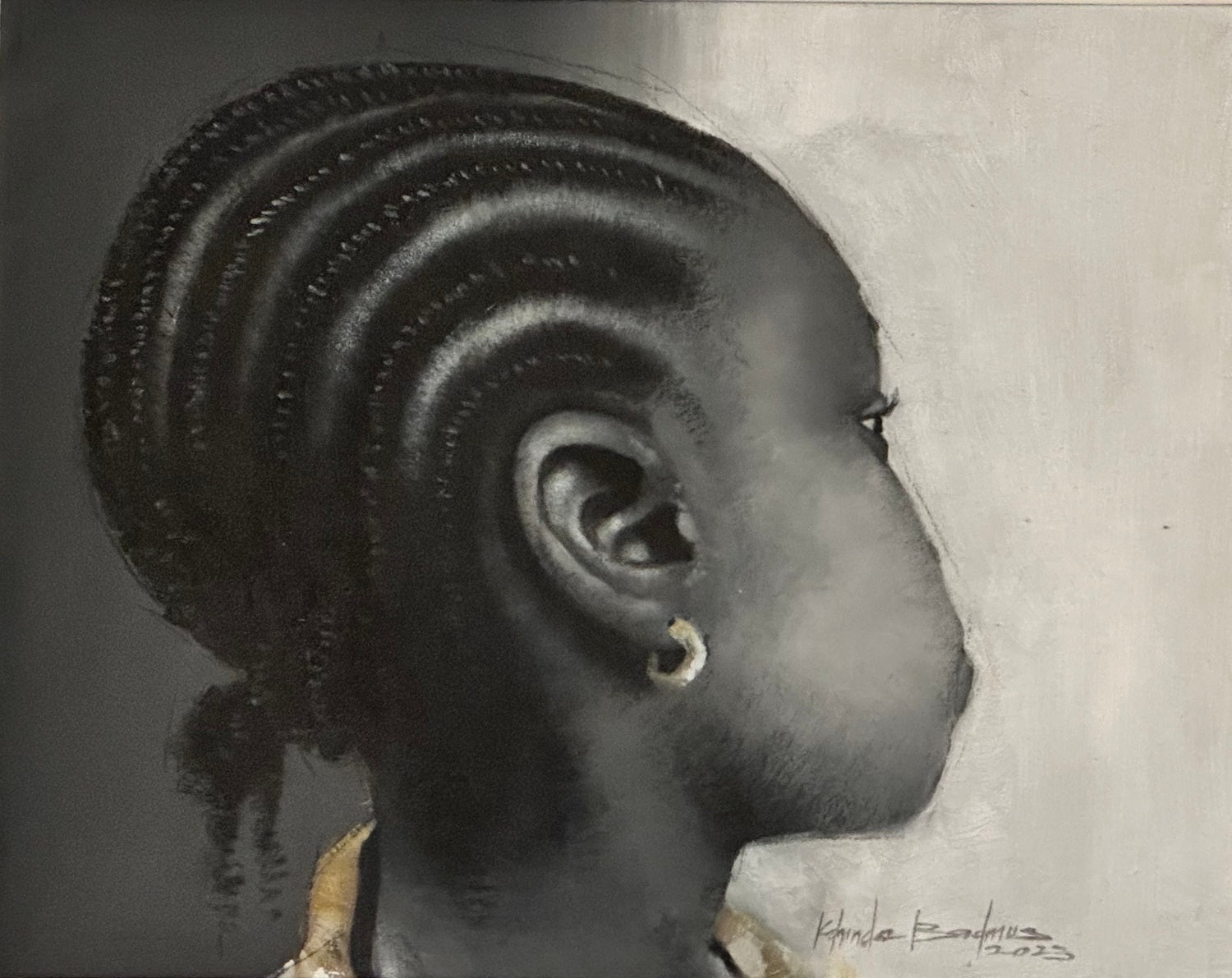 Ewa - Young Girl With Earring - Bibianna African Art Collective