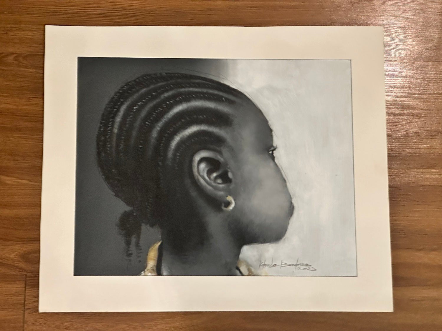 Ewa - Young Girl With Earring - Bibianna African Art Collective