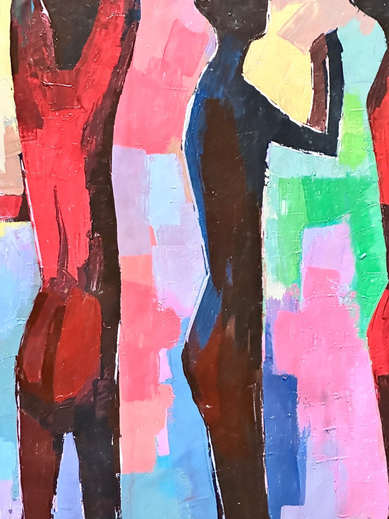 "Exodus" Acrylic On Canvas - Bibianna African Art Collective