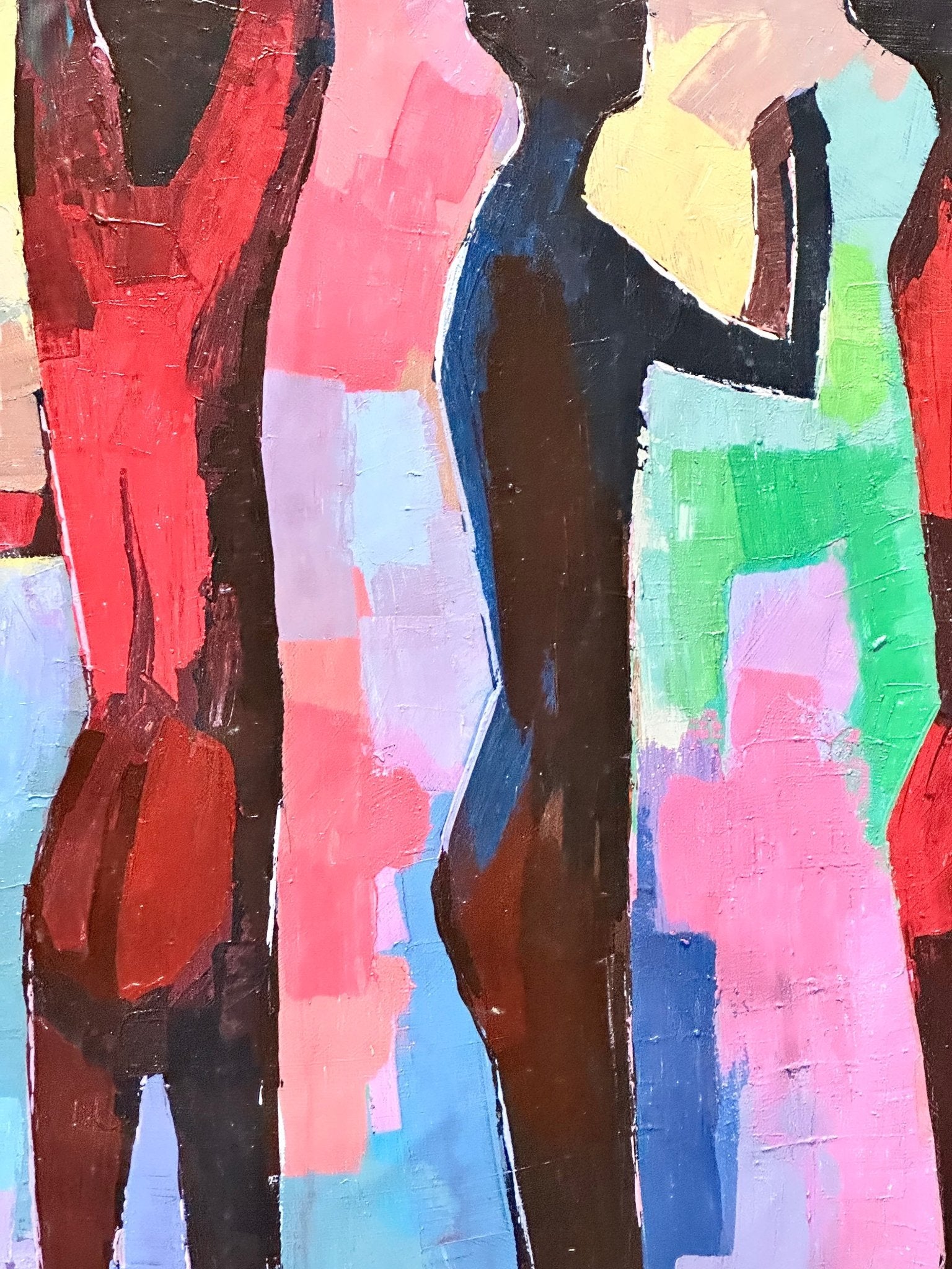 "Exodus" Acrylic On Canvas - Bibianna African Art Collective