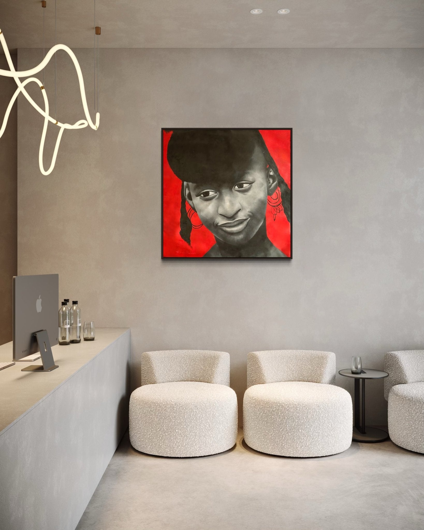 Fulani Girl. Original portrait by Kehinde Badmus - Bibianna African Art Collective