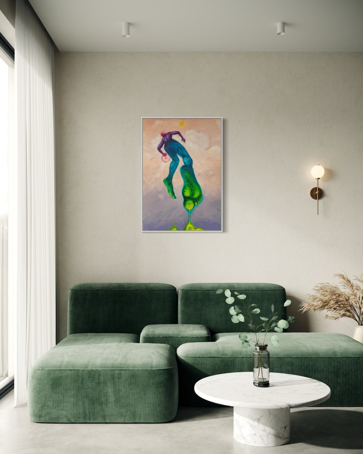 "Glory On My Feet" On Hold - Please Inquire Before Purchase. - Bibianna African Art Collective
