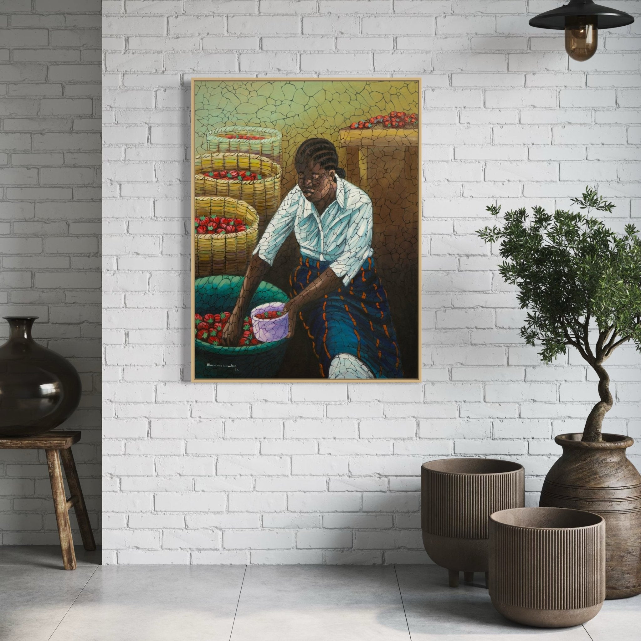 "Harvest" 120 x 90cm - Bibianna African Art Collective