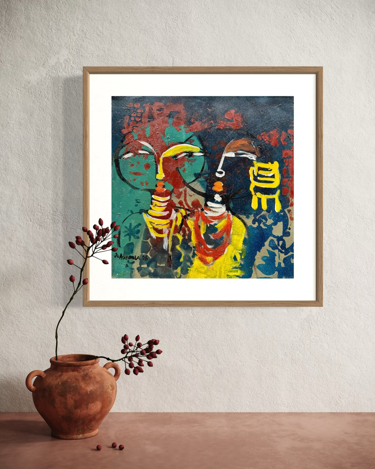 J.O. Aransiola — Works on Paper No. 1 - Bibianna African Art Collective