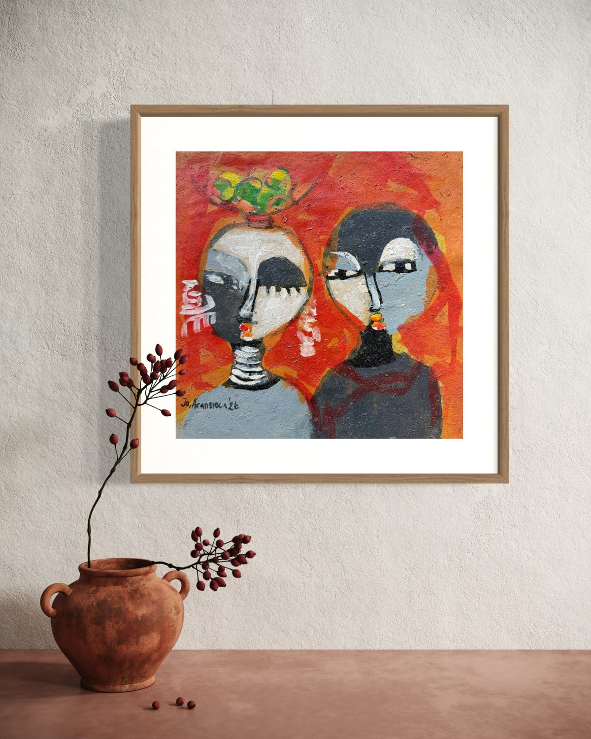 J.O. Aransiola — Works on Paper No. 9 - Bibianna African Art Collective