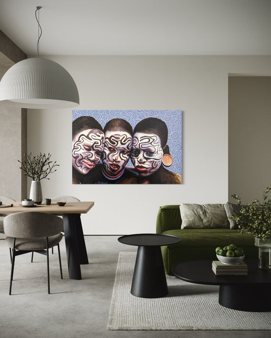Kwesi Koo Nyarkoh Original Impresionist Painting 4 - Bibianna African Art Collective