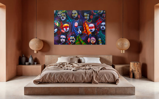 Kwesi Koo Nyarkoh Original Impresionist Painting 5 - Bibianna African Art Collective