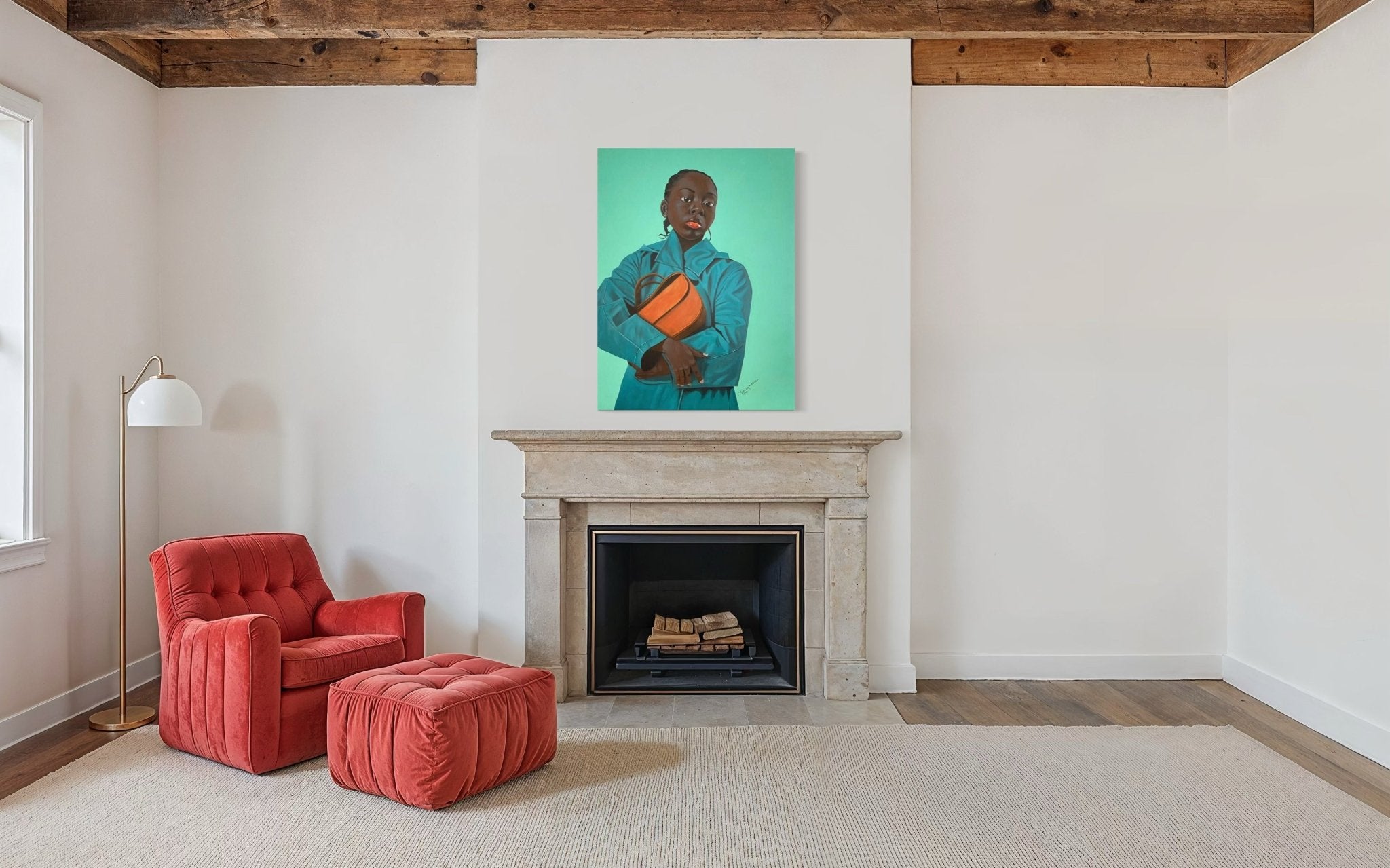 Lady in "Blue Jacket" - Bibianna African Art Collective