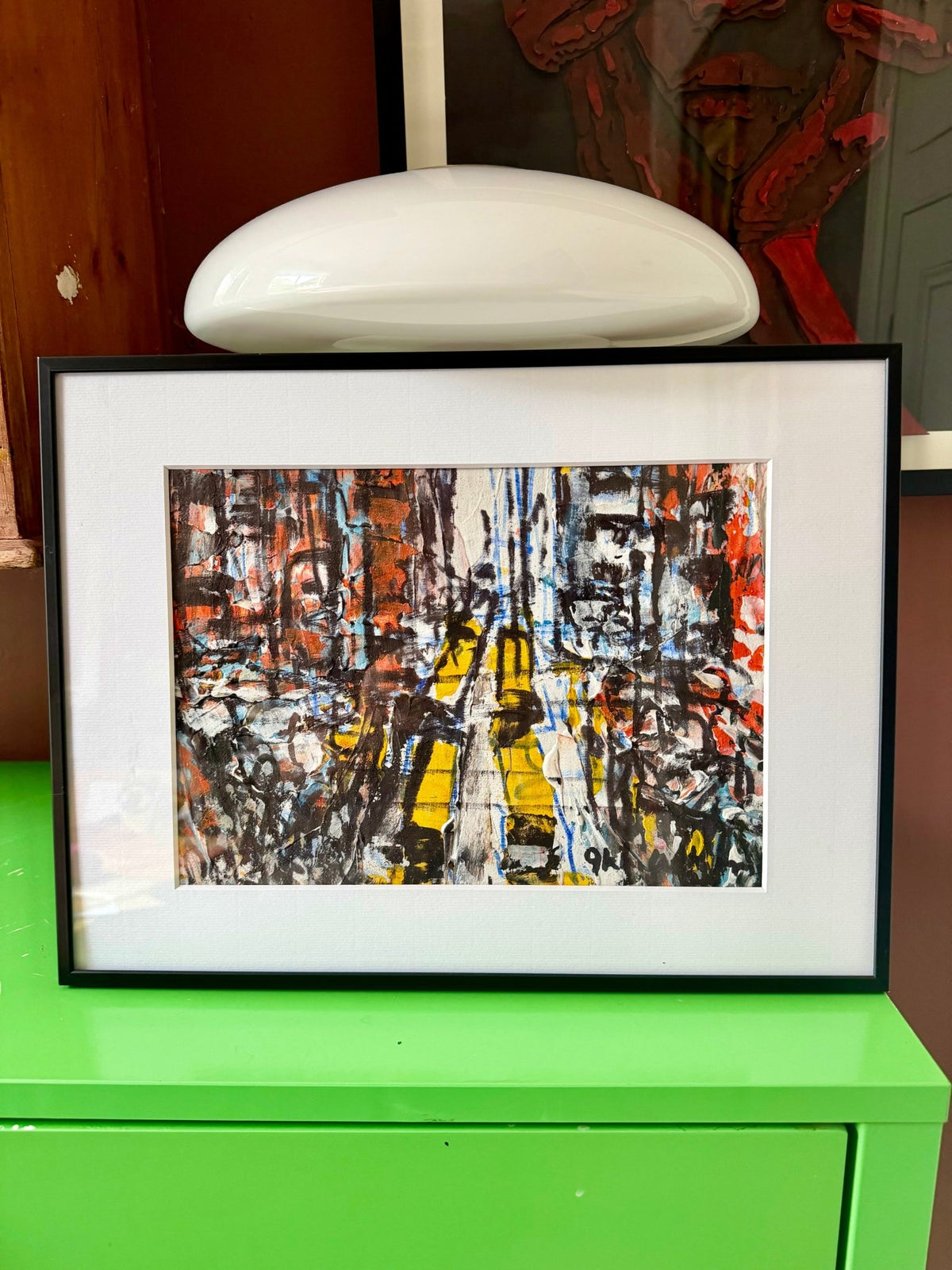 “Making Our Way Home" Mini series in Yellow & Rust by Akhile Ehiforia - Bibianna African Art Collective