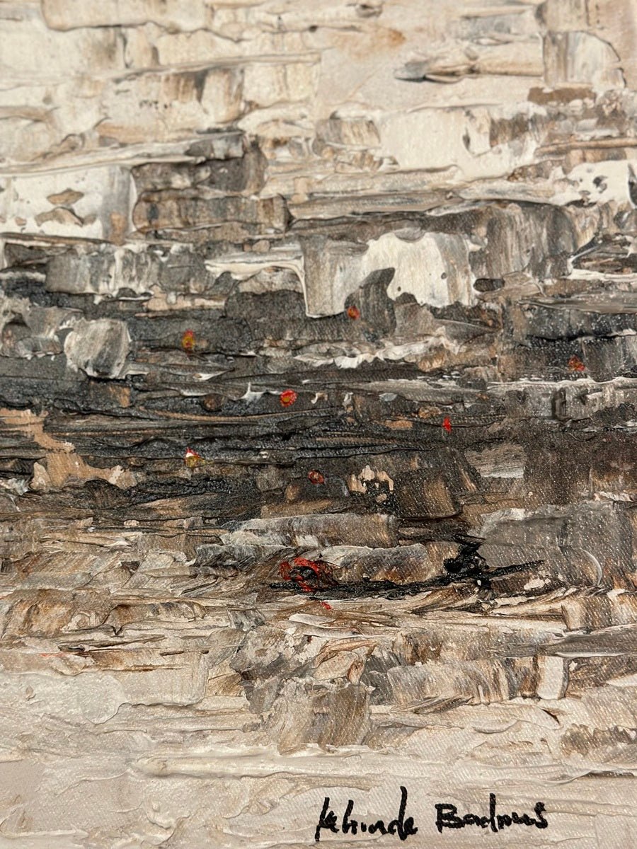 Miniature Abstract Landscape Kehinde Badmus - Bibianna African Art Collective