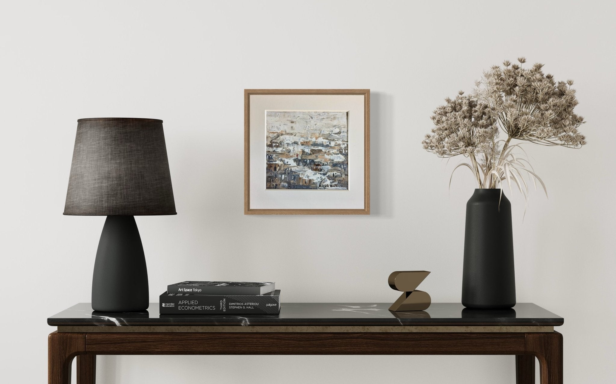 Miniature Abstract Landscape Kehinde Badmus - Bibianna African Art Collective