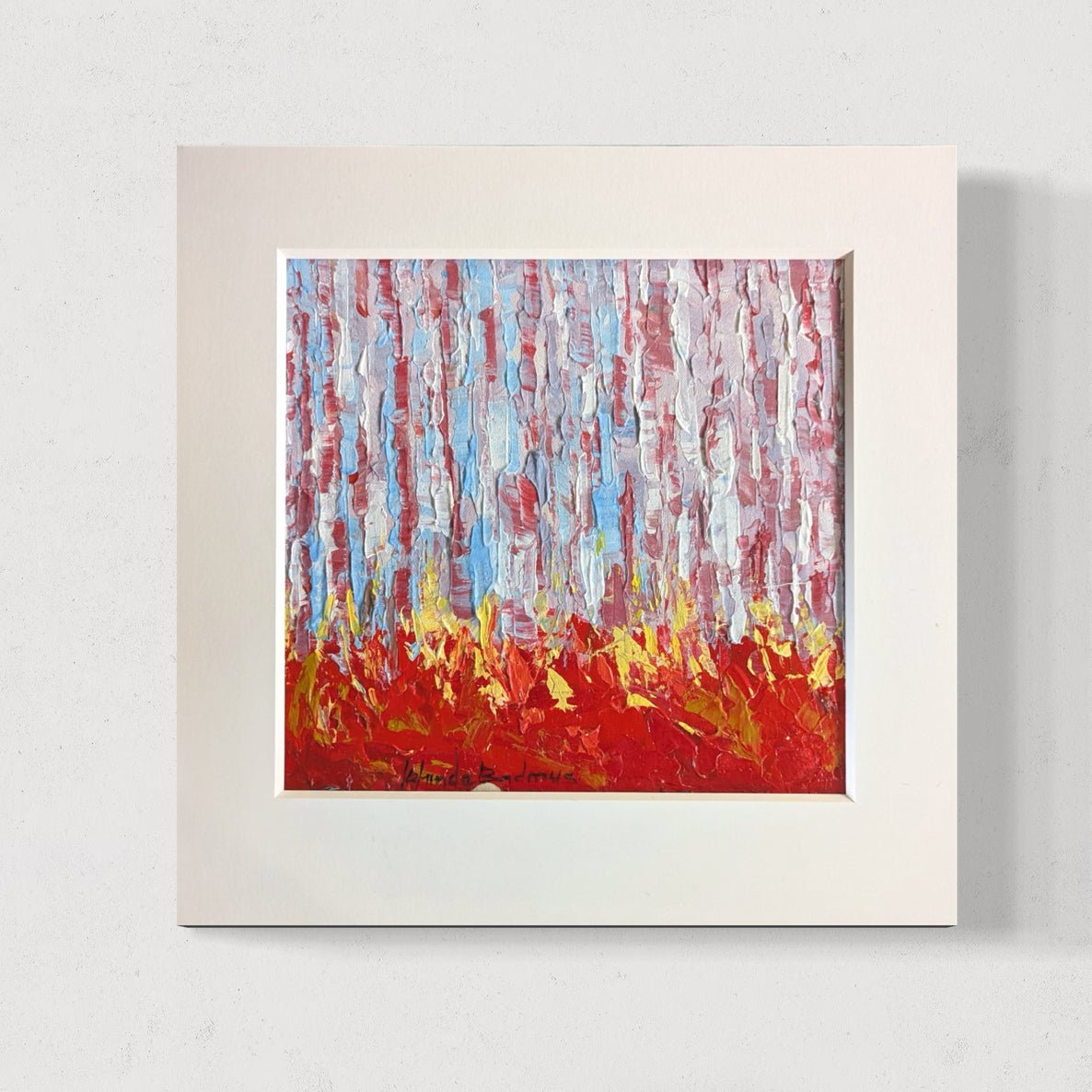 Miniature Abstract Landscape Kehinde Badmus - Bibianna African Art Collective