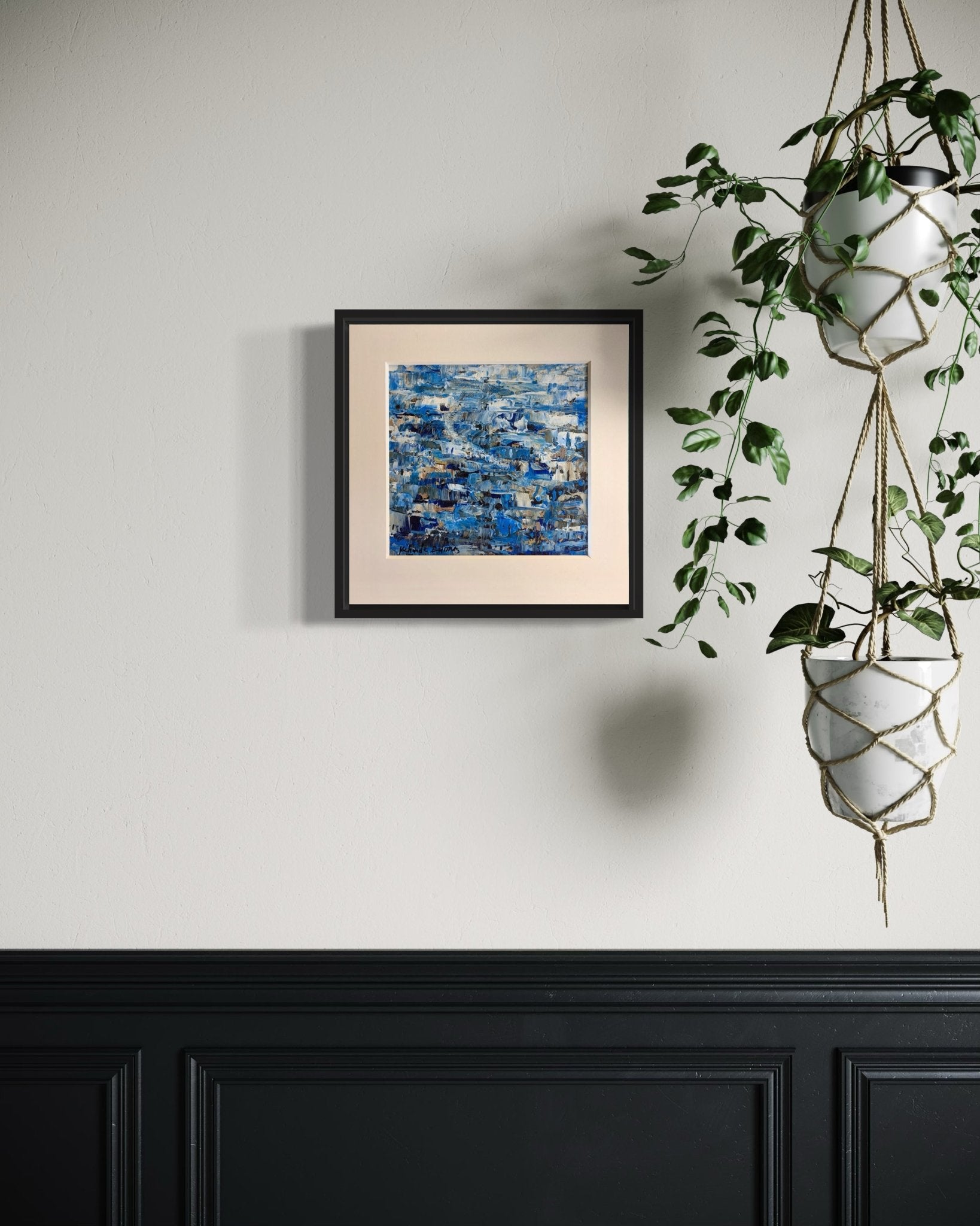Miniature Abstract Landscape Kehinde Badmus - Bibianna African Art Collective
