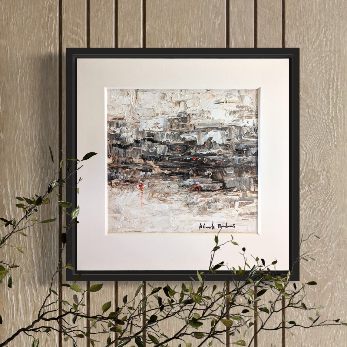 Miniature Abstract Landscape Kehinde Badmus - Bibianna African Art Collective