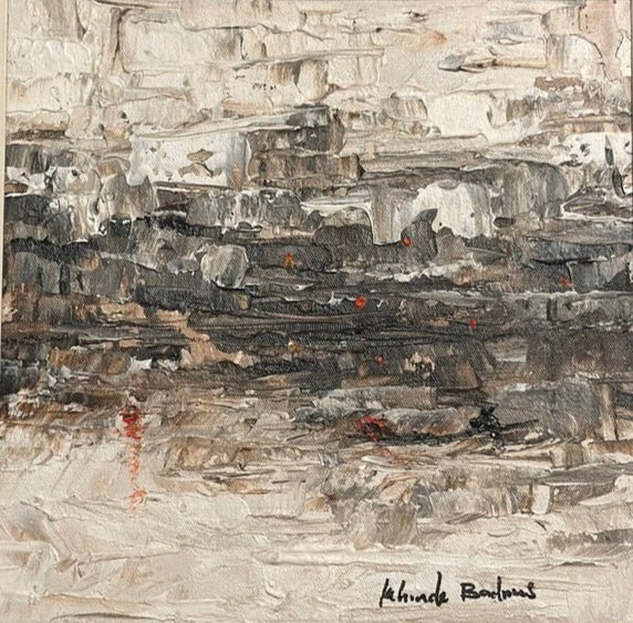 Miniature Abstract Landscape Kehinde Badmus - Bibianna African Art Collective