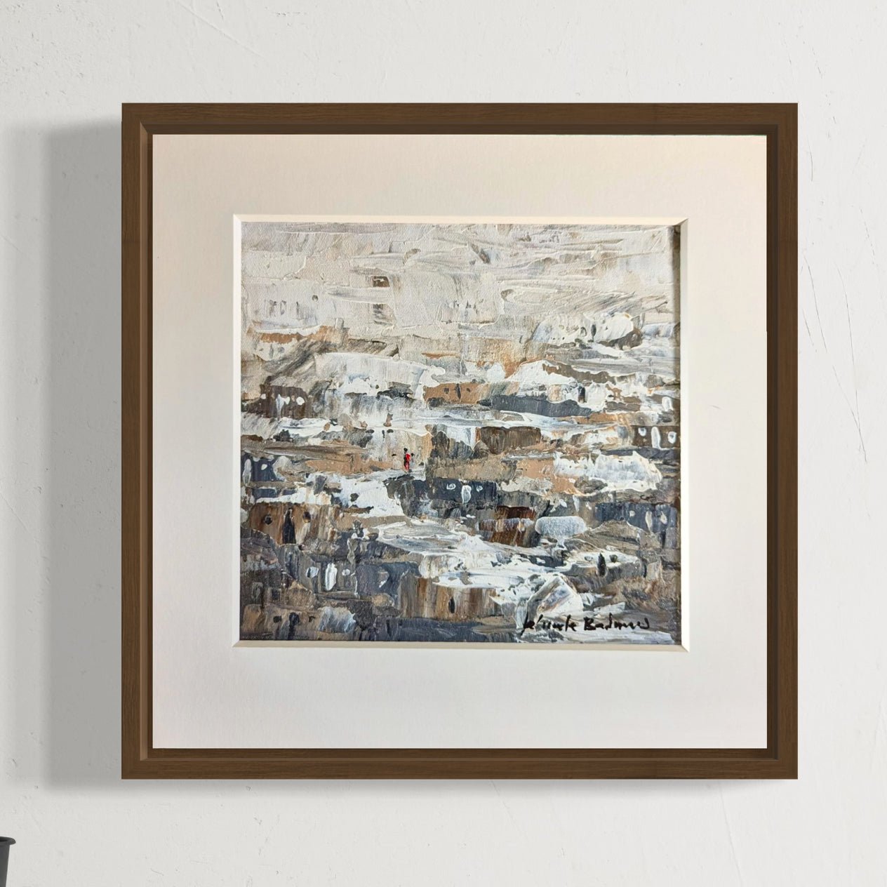 Miniature Abstract Landscape Kehinde Badmus - Bibianna African Art Collective