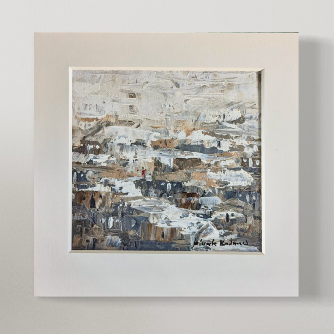 Miniature Abstract Landscape Kehinde Badmus - Bibianna African Art Collective