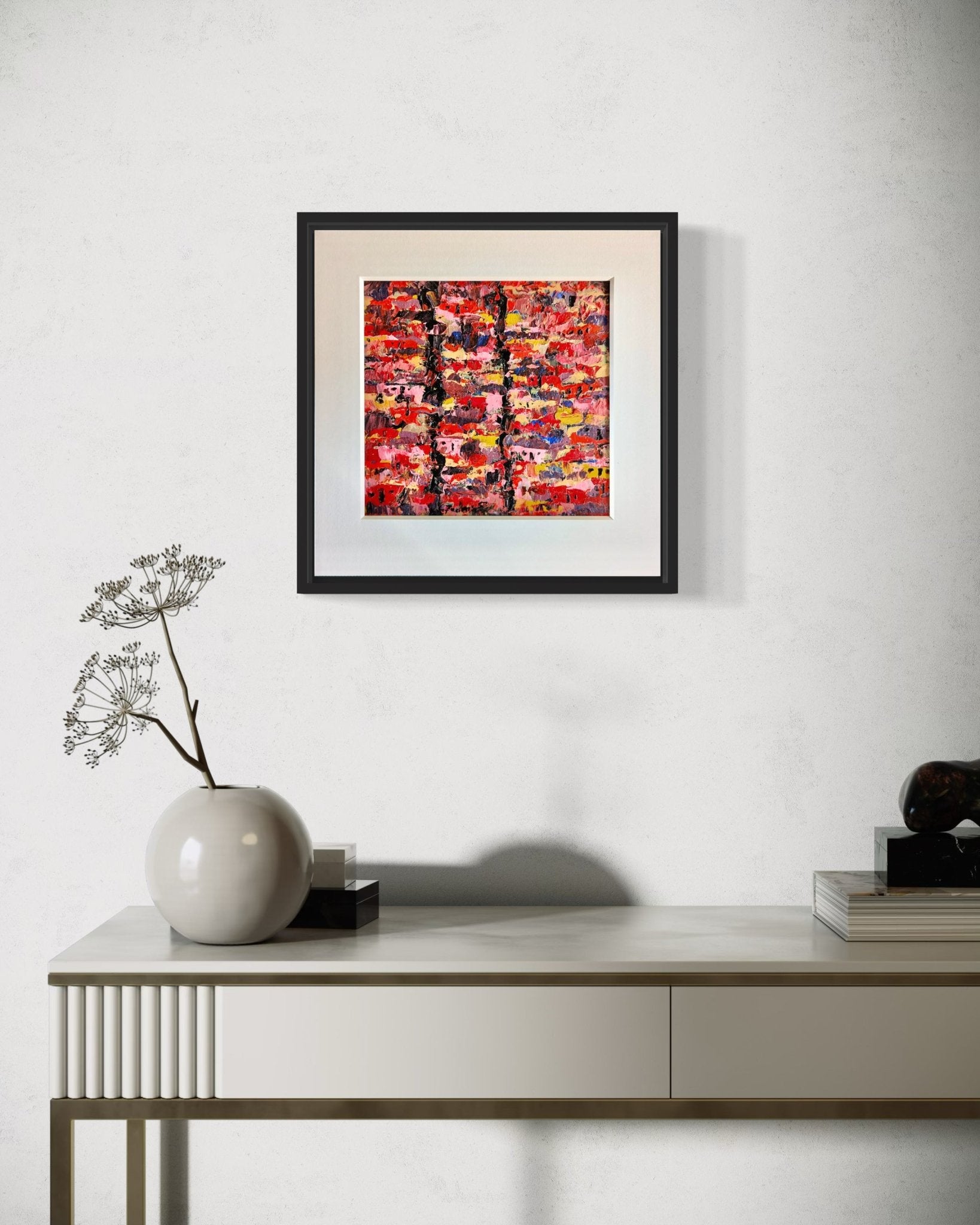 Miniature Abstract Landscape Kehinde Badmus - Bibianna African Art Collective