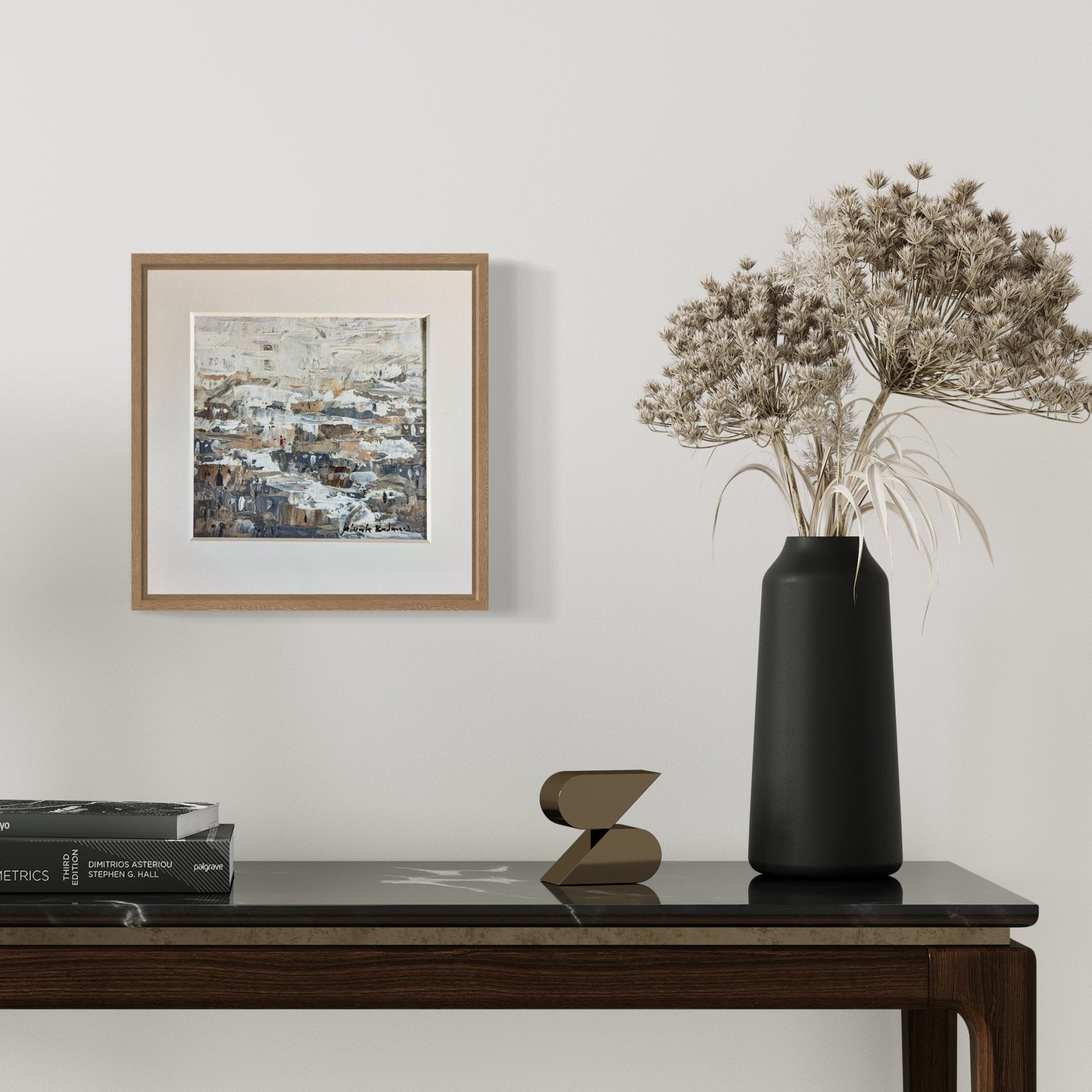 Miniature Abstract Landscape Kehinde Badmus - Bibianna African Art Collective