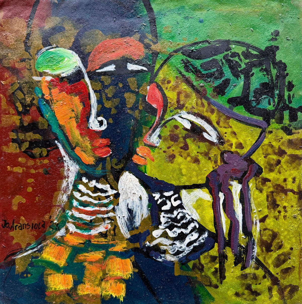 New Miniature Series J.O. Aransiola No. 7 - Bibianna African Art Collective