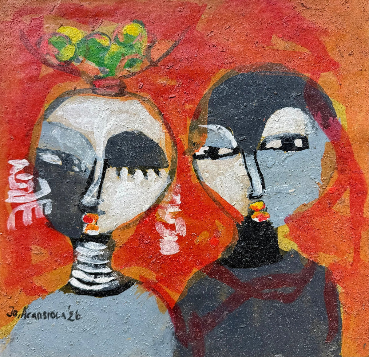 New Miniature Series J.O. Aransiola No. 9 - Bibianna African Art Collective