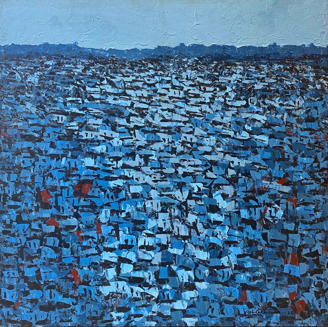 On hold - Please inquire via Email "Rooftops Series" - Bibianna African Art Collective