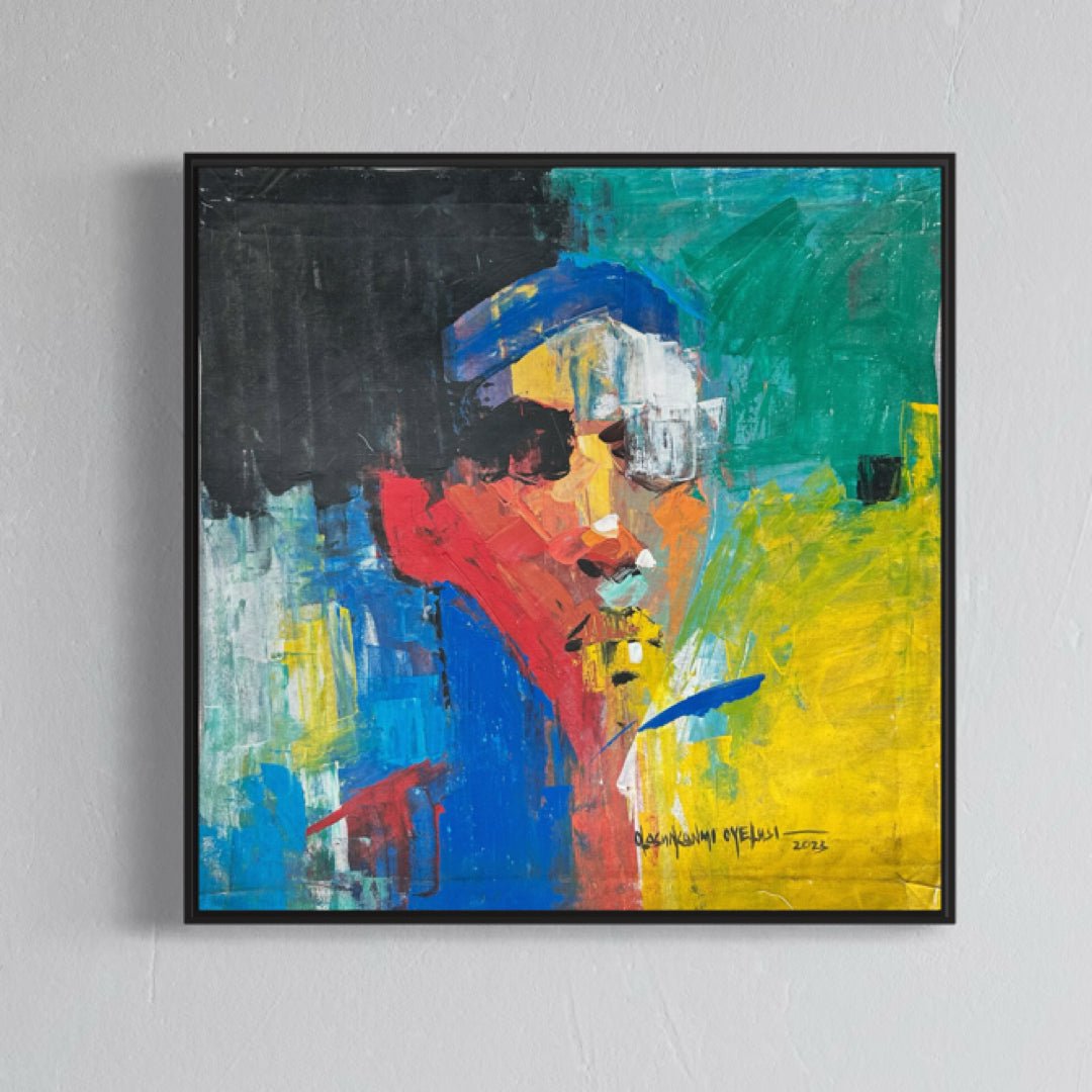 "Peaceful Face" Abstract by Ola - Bibianna African Art Collective