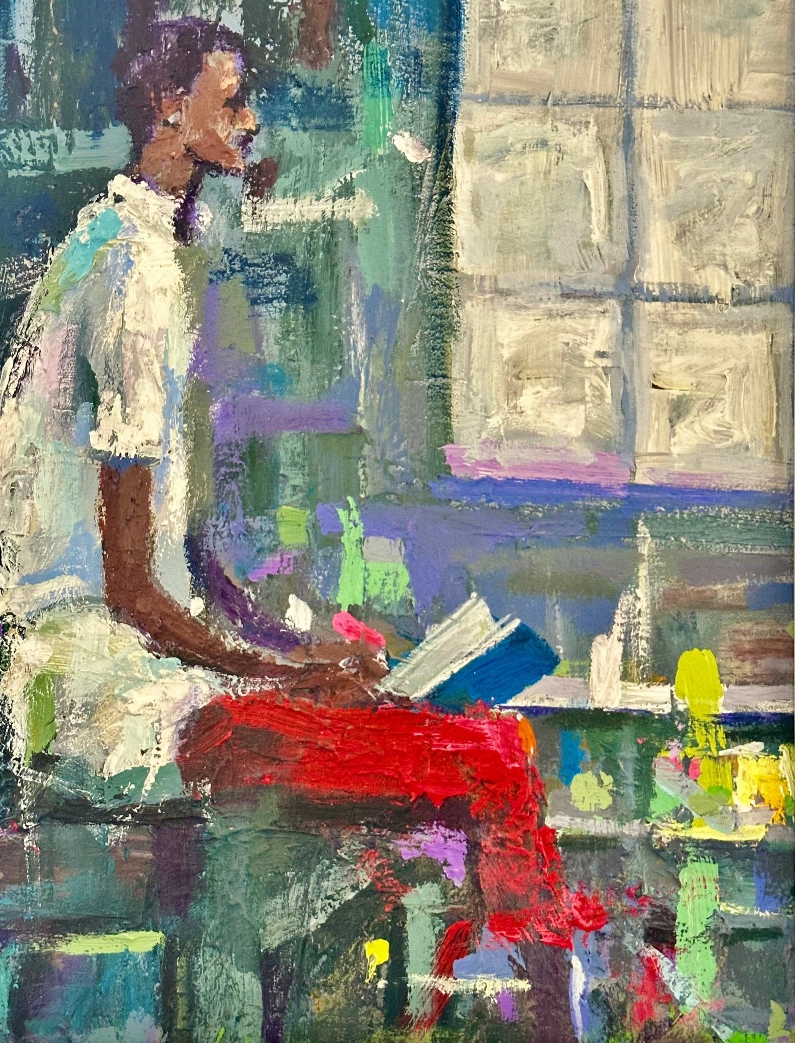 Portrait Painting By Wande George - Bibianna African Art Collective