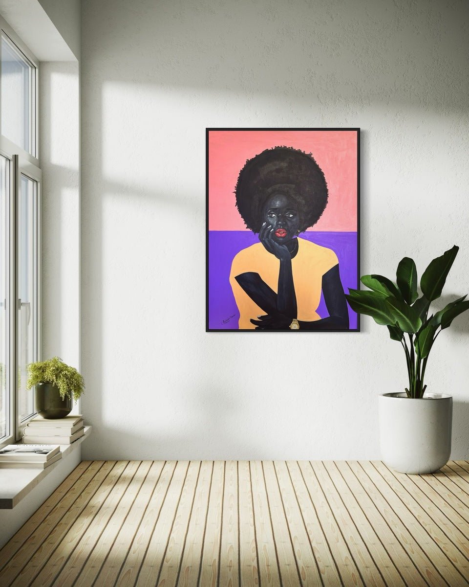 Posture of a black lady - Bibianna African Art Collective