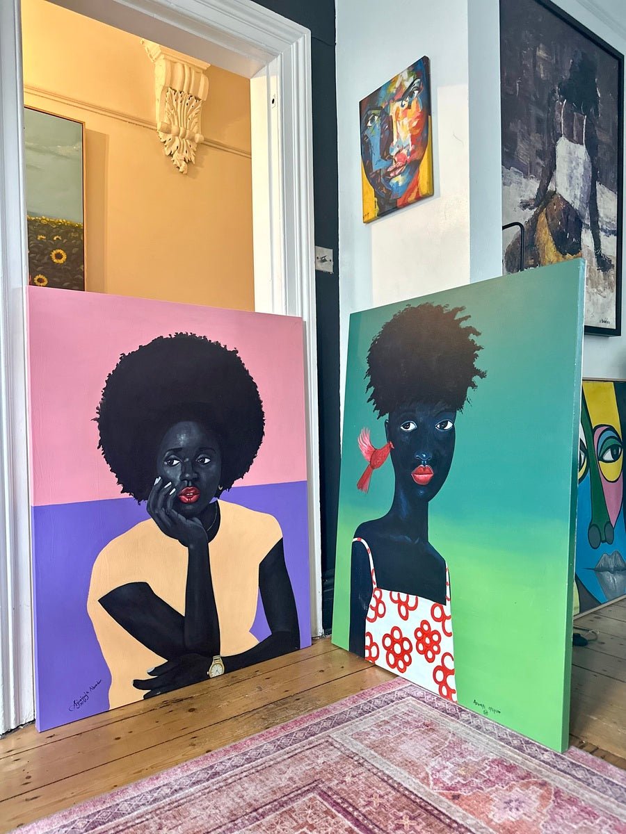 Posture of a black lady - Bibianna African Art Collective