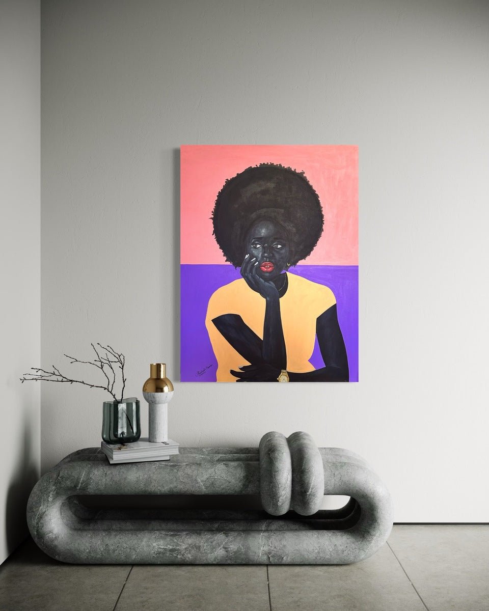 Posture of a black lady - Bibianna African Art Collective