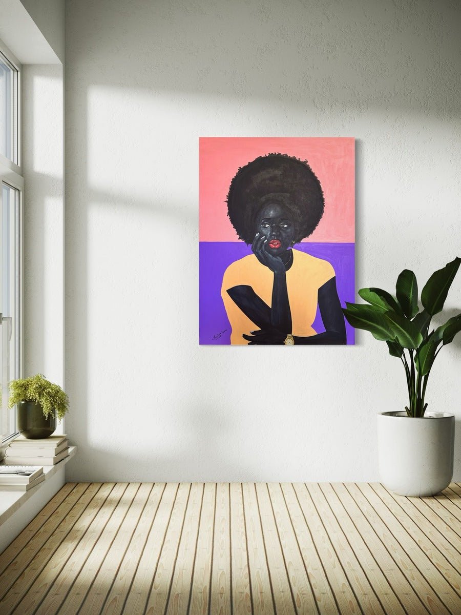 Posture of a black lady - Bibianna African Art Collective