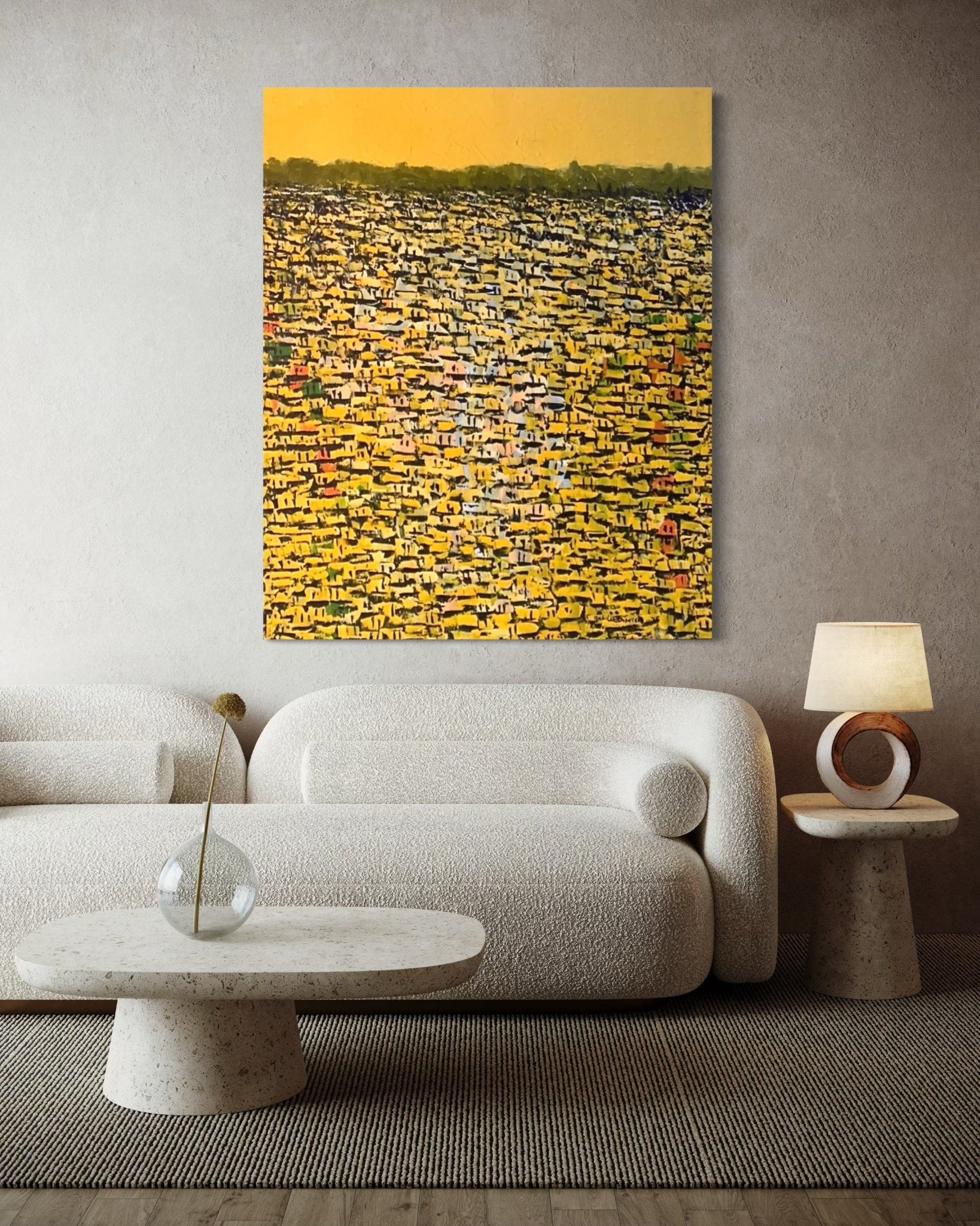 "Rooftops Series" By Akhile Ehiforia - Bibianna African Art Collective