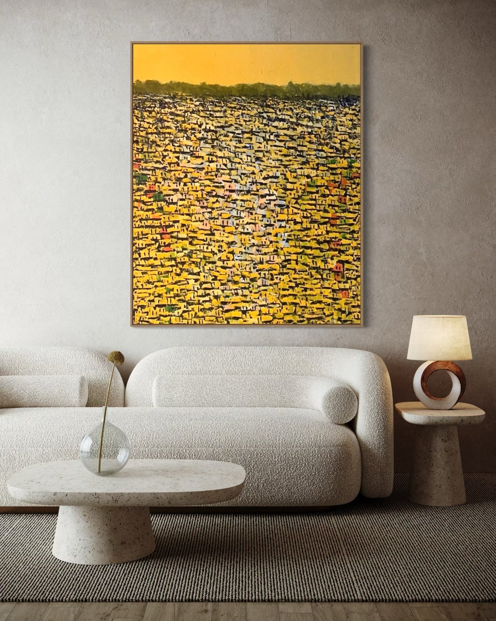 "Rooftops Series" By Akhile Ehiforia - Bibianna African Art Collective