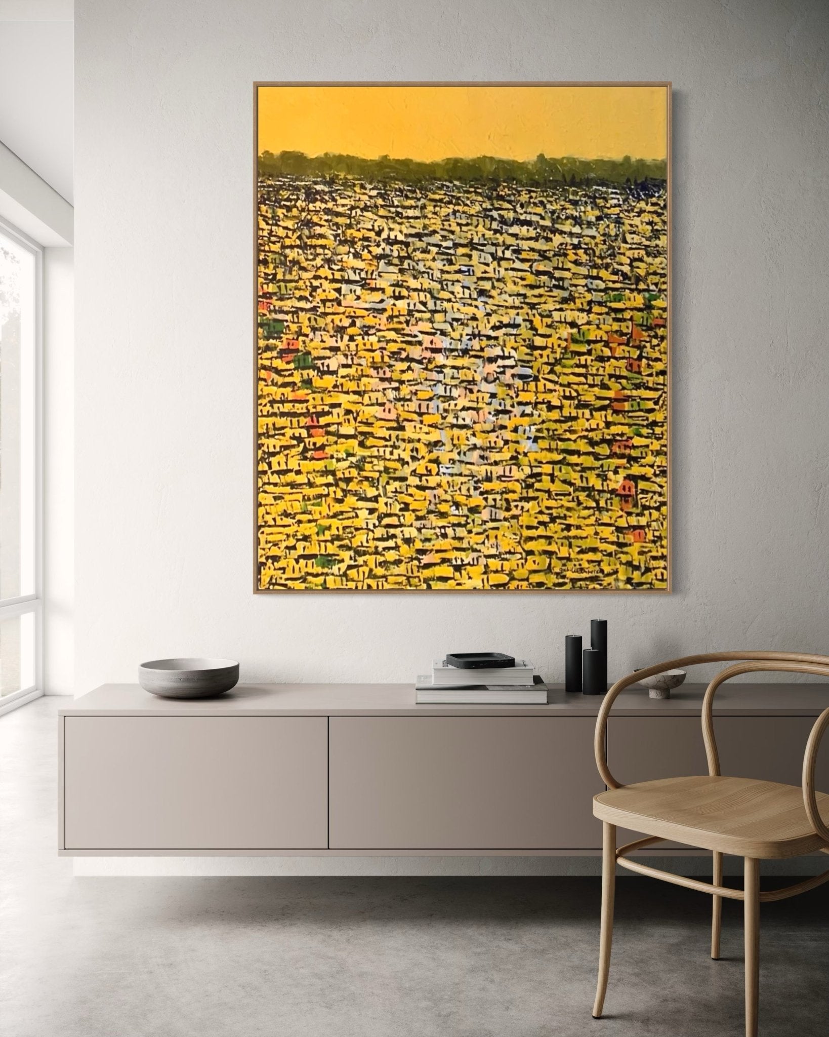 "Rooftops Series" By Akhile Ehiforia - Bibianna African Art Collective