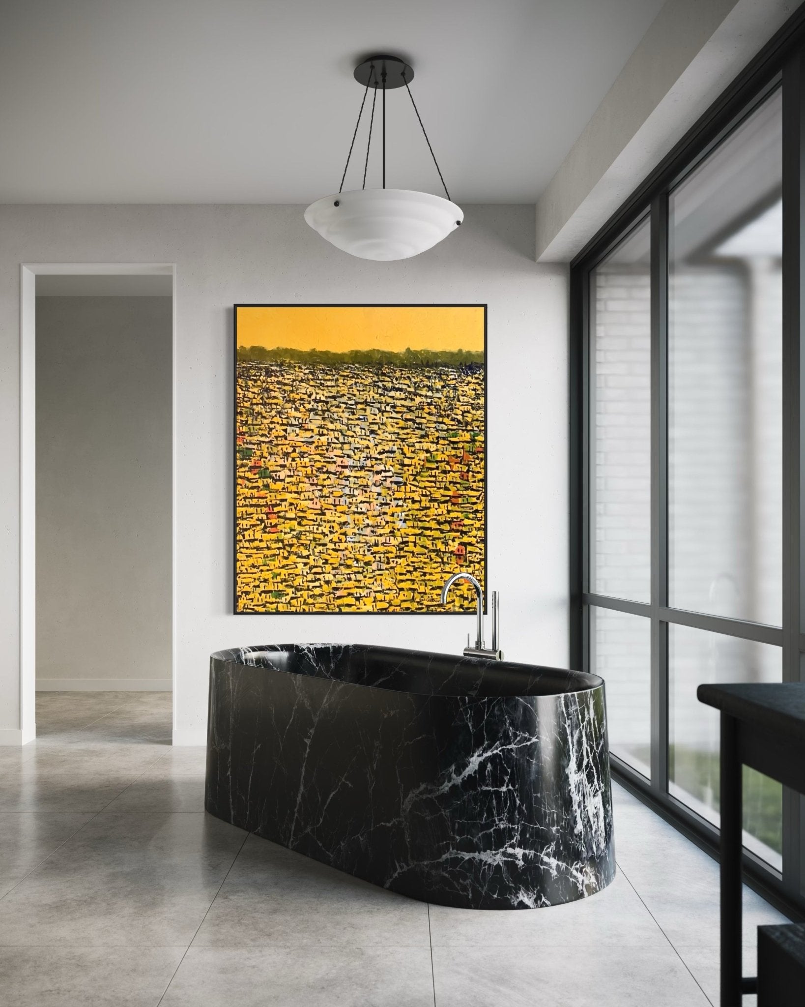 "Rooftops Series" By Akhile Ehiforia - Bibianna African Art Collective