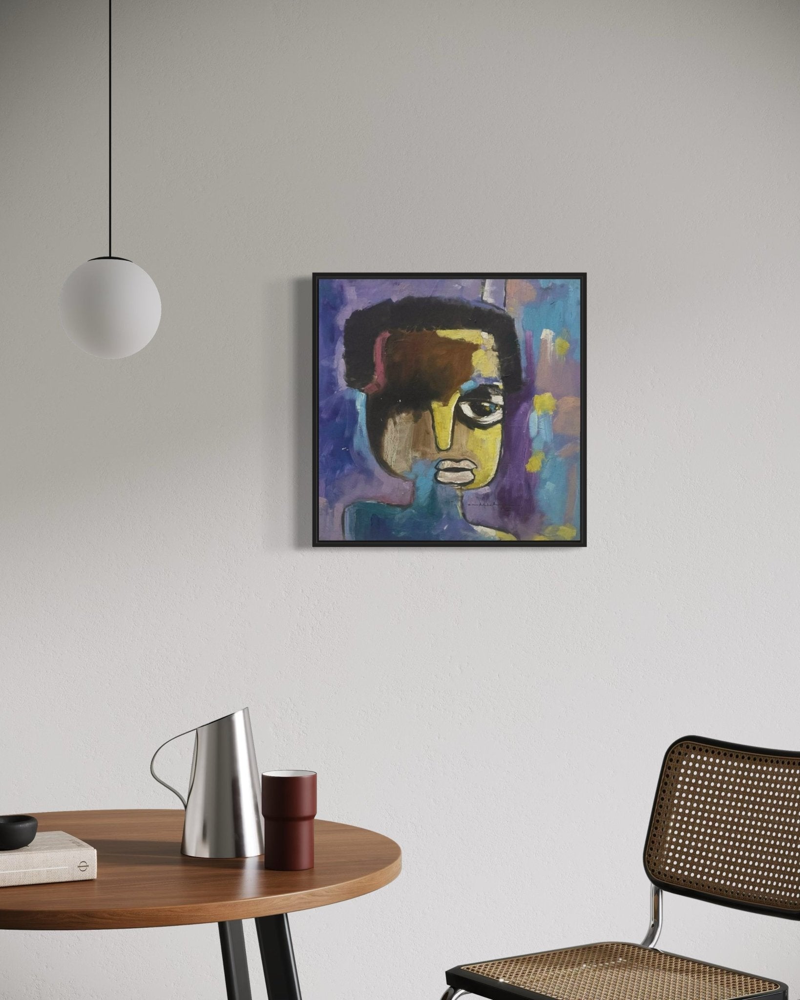 'The Face' Abstract Portrait By Achike Anayo - Bibianna African Art Collective