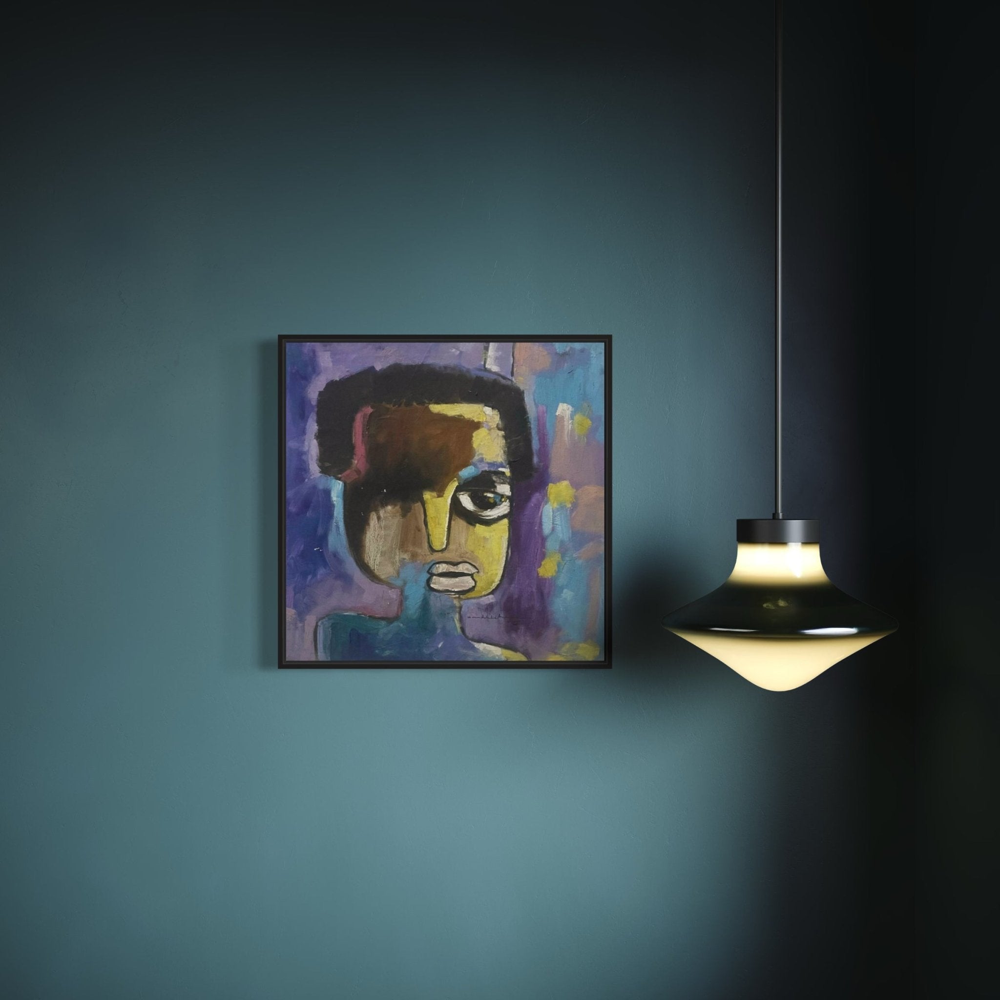 'The Face' Abstract Portrait By Achike Anayo - Bibianna African Art Collective