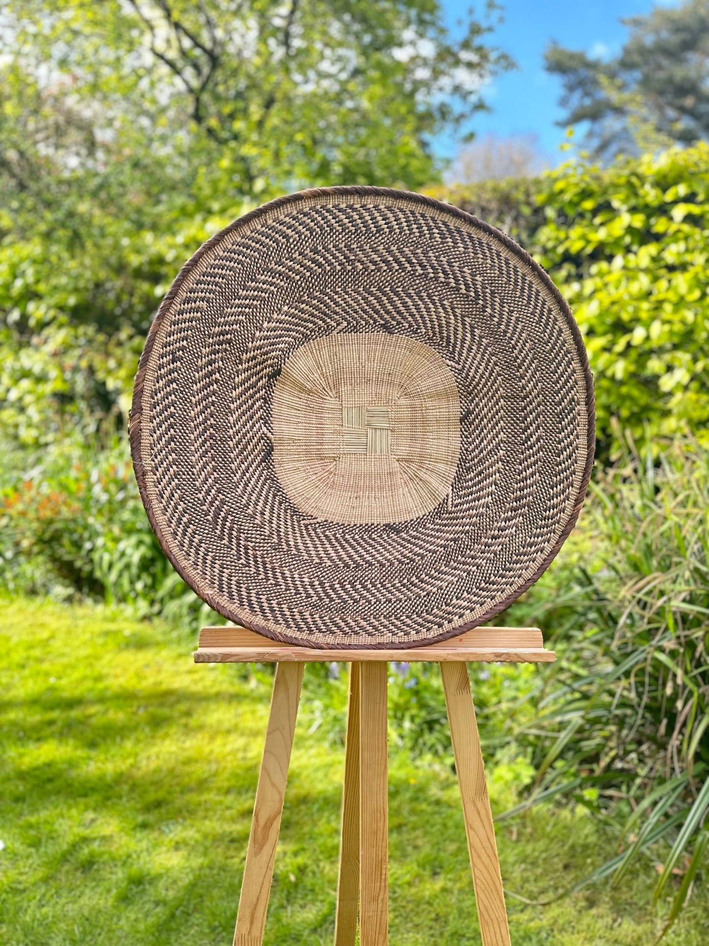 Tonga / Binga Basket Zimbabwean Basket Wall Art (C) - Bibianna African Art Collective