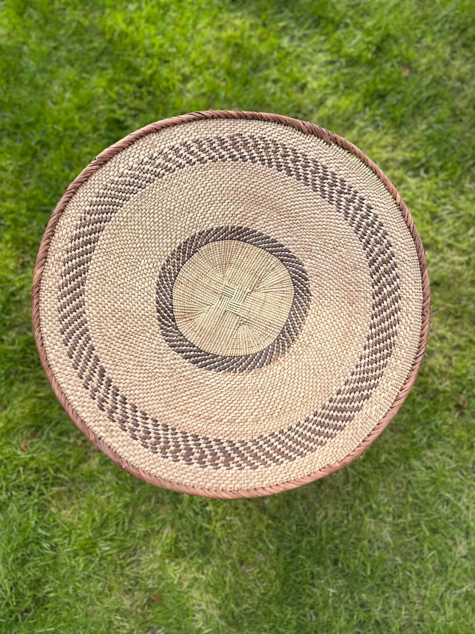 Tonga / Binga Basket Zimbabwean Basket Wall Art (D) - Bibianna African Art Collective