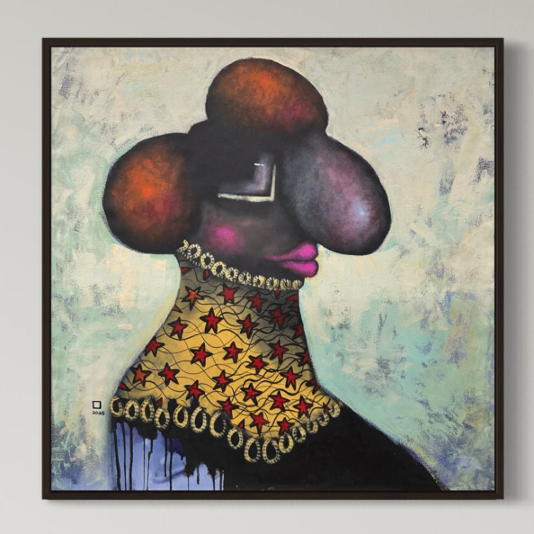 "Untitled" Contemporary Painting By Prince Obasi - Bibianna African Art Collective
