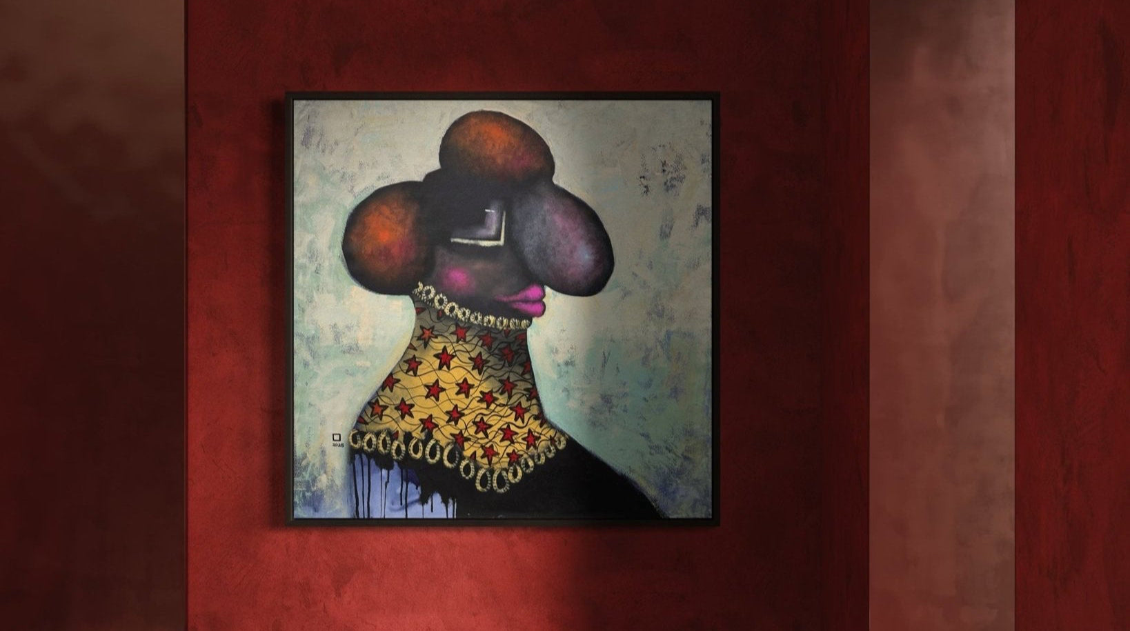 "Untitled" Contemporary Painting By Prince Obasi - Bibianna African Art Collective